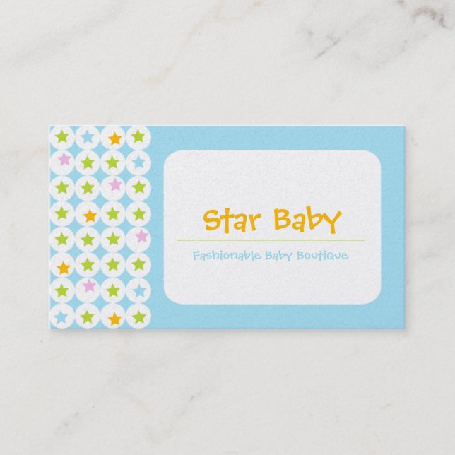 Star Baby Business Cards Visitenkarte (Vorderseite)