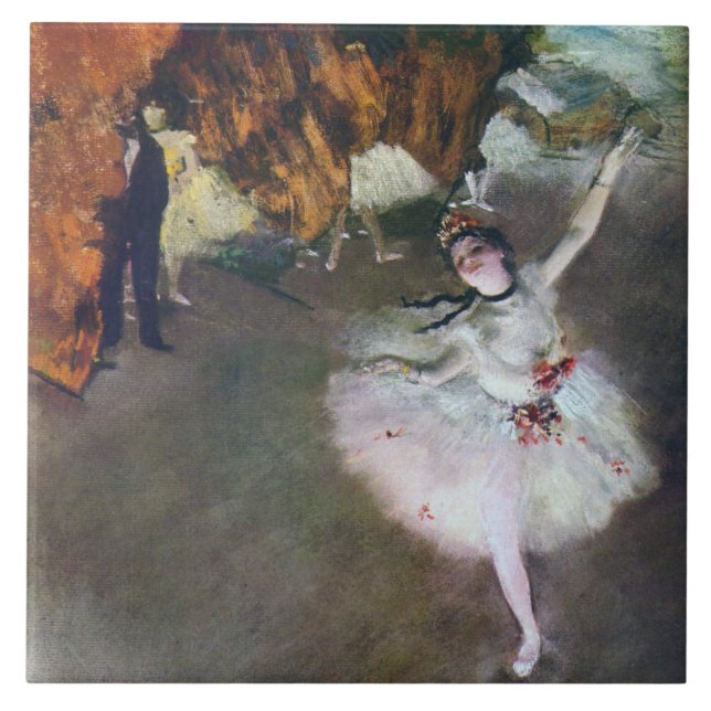 Star, Ballerina, Edgar Degas Fliese (Vorderseite)