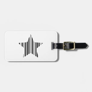 STAR BAR CODE Sternen Barcode-Musterdesign Gepäckanhänger
