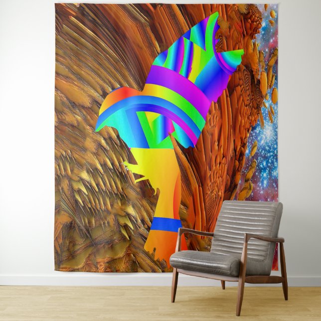 Star Bird Tapestry Wandteppich (Beispiel)