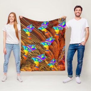 Star Birds Fleece Blanket