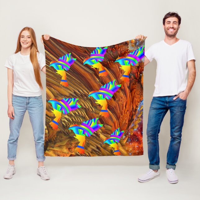 Star Birds Fleece Blanket (Beispiel)