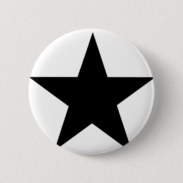 Star Black The MUSEUM Zazzle Geschenke Button (Vorderseite)
