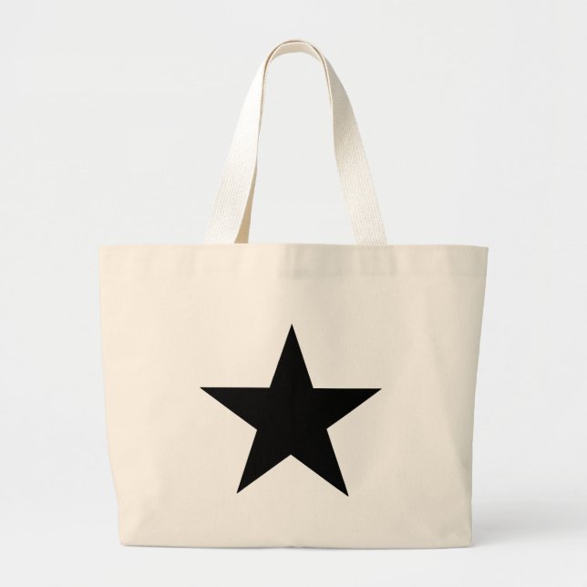 Star Black The MUSEUM Zazzle Geschenke Jumbo Stoffbeutel (Vorne)