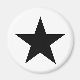 Star Black The MUSEUM Zazzle Geschenke Magnet