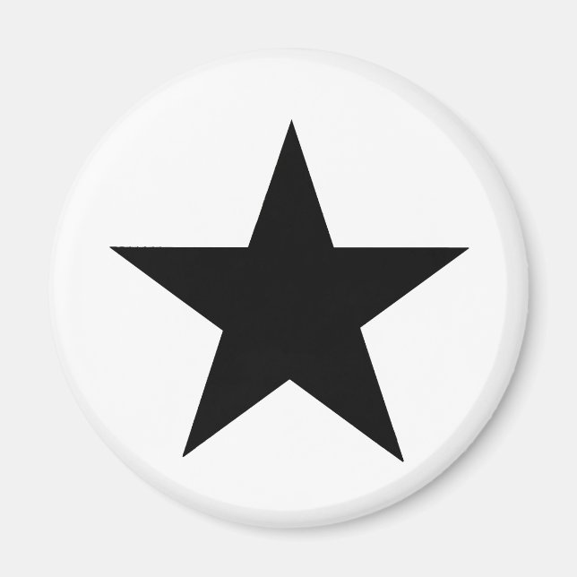 Star Black The MUSEUM Zazzle Geschenke Magnet (Vorne)