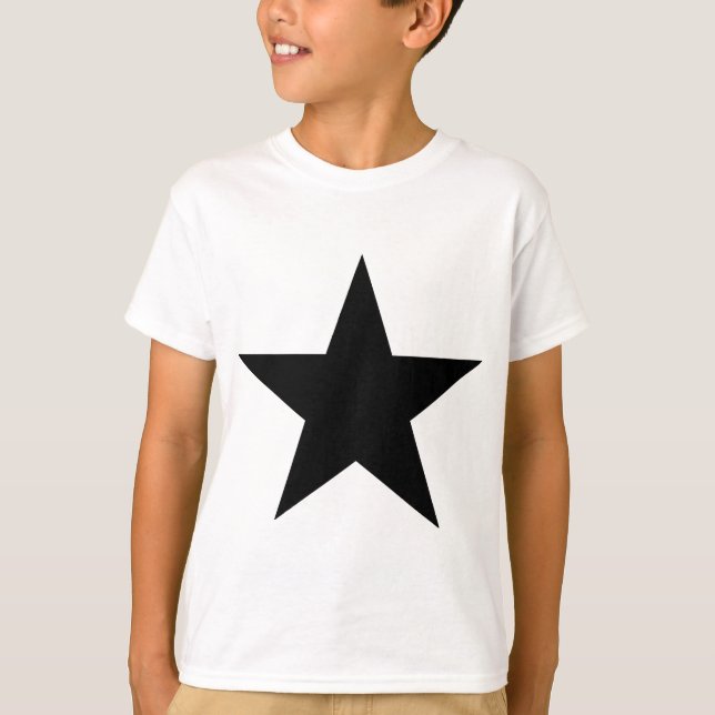 Star Black The MUSEUM Zazzle Geschenke T-Shirt (Vorderseite)