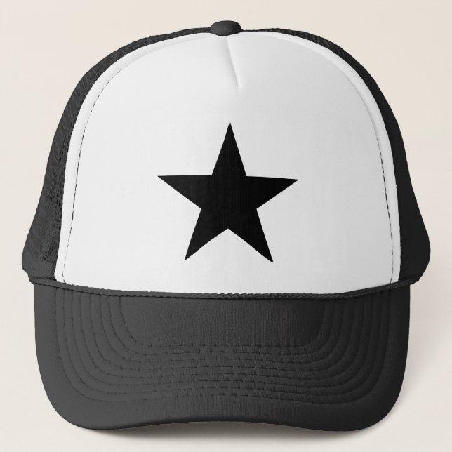 Star Black The MUSEUM Zazzle Geschenke Truckerkappe (Vorderseite)
