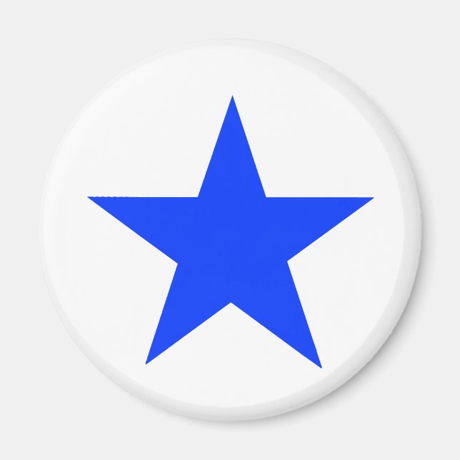 Star Blue The MUSEUM Zazzle Geschenke Magnet (Vorne)