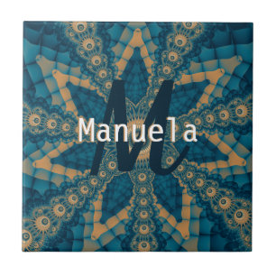 Star Blume Fraktal Fliese