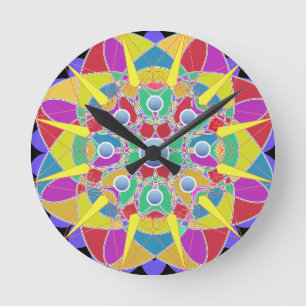 Star-Blume Runde Wanduhr