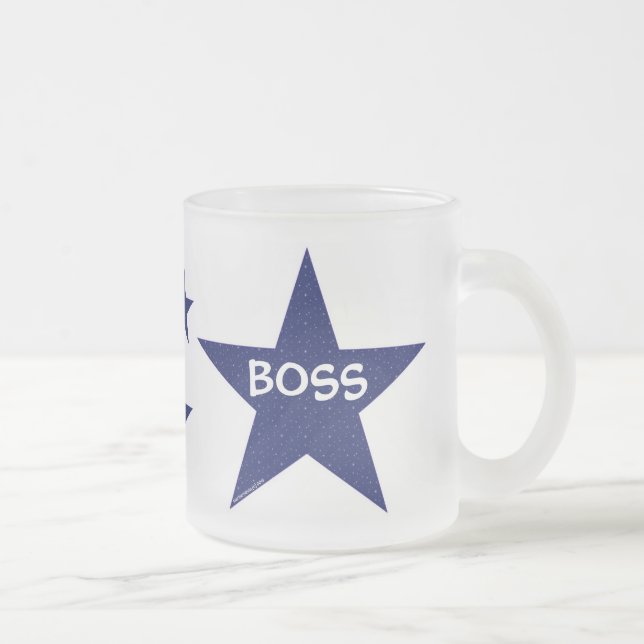 Star-Boss-Tasse Mattglastasse (Rechts)
