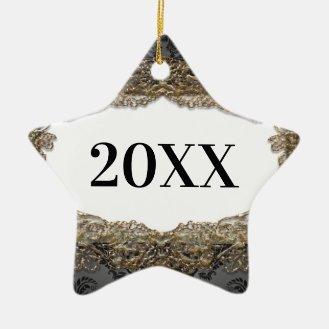 Star Bright First Christmas Keramik Ornament (Vorne)