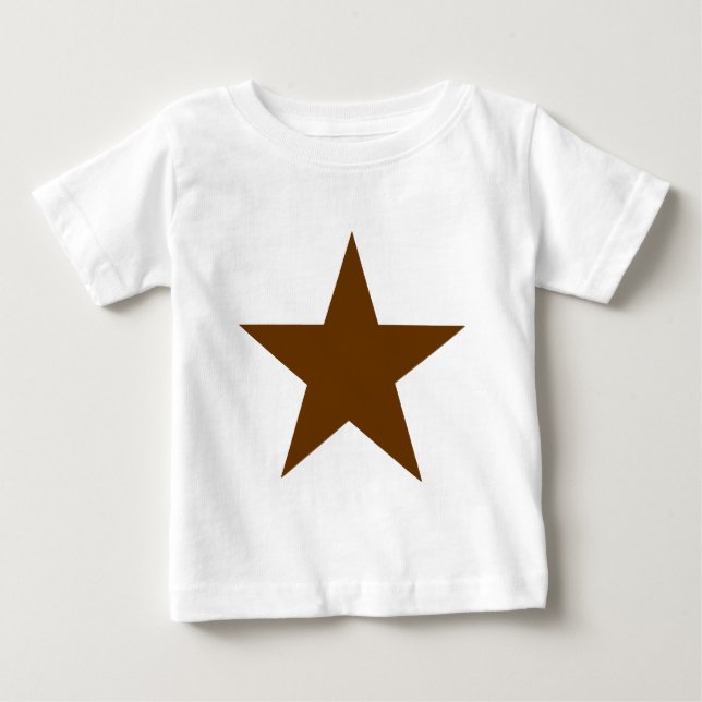 Star Brown The MUSEUM Zazzle Geschenke Baby T-shirt (Vorderseite)
