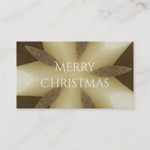 Star Brown White Rustic Design Colors Visitenkarte