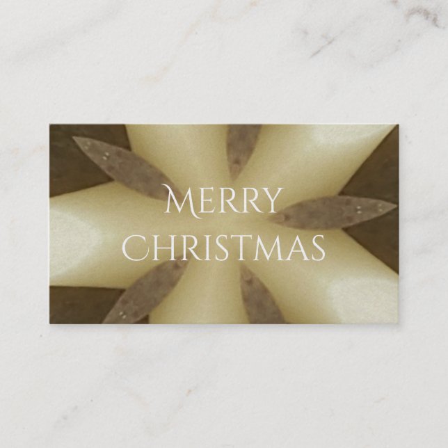 Star Brown White Rustic Design Colors Visitenkarte (Vorderseite)