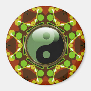Star Bubbles New Age Green Yang Magnet