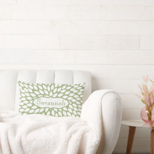 Star Burst Blume Fern Green Personalisiert Kissen
