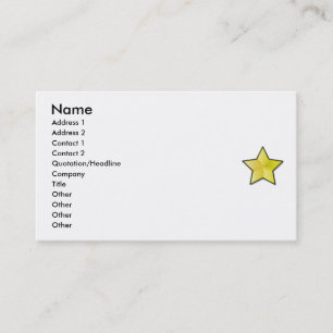 Star Business Card Visitenkarte