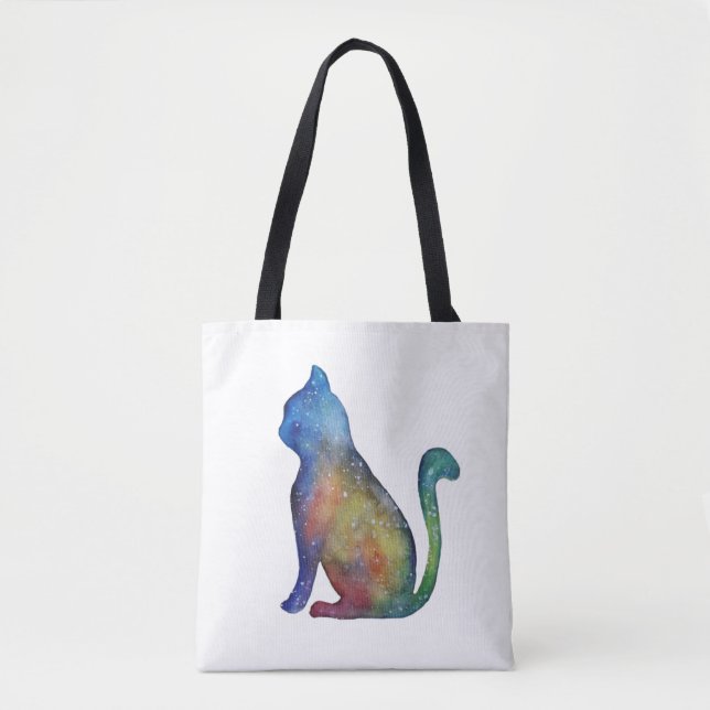 Star Cat Custom All-Over-Print Tote Bag (Vorderseite)
