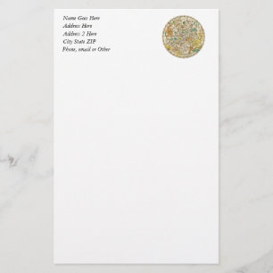 Star-Chart und Sternenkarte für den nördlichen Luf Briefpapier