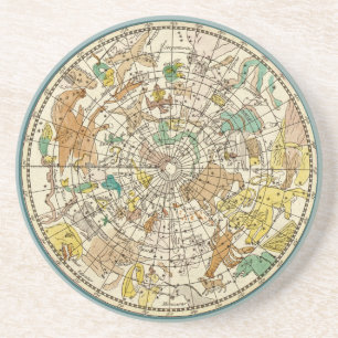 Star-Chart und Sternenkarte für den nördlichen Luf Sandstein Untersetzer