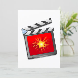 Star Clapper Board Einladung