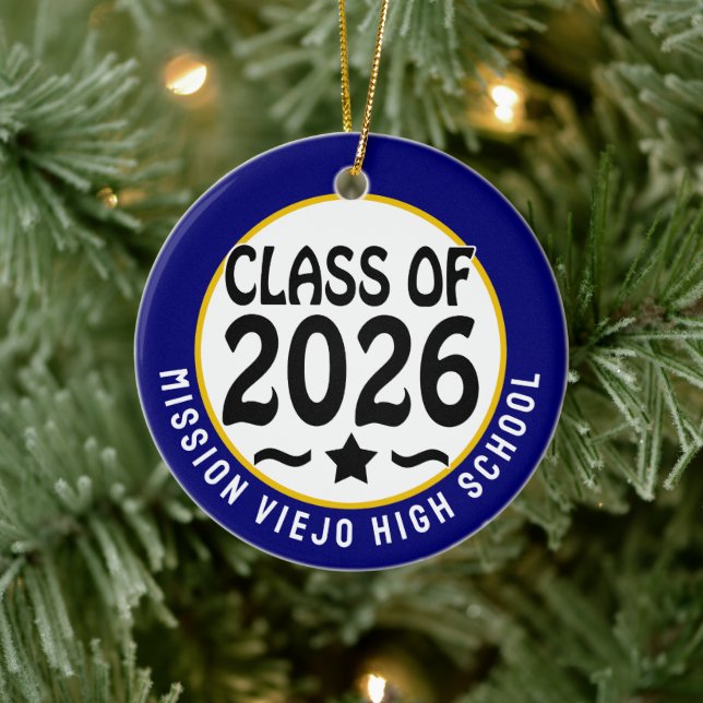 Star Class 2026 Foto Abschluss Keramik Ornament (Baum)