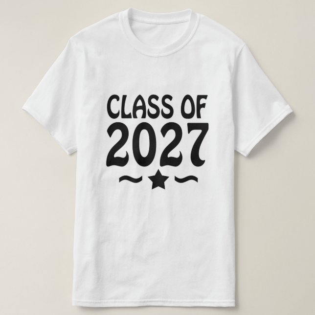 Star Class of 2027 Graduation T-Shirt (Design vorne)