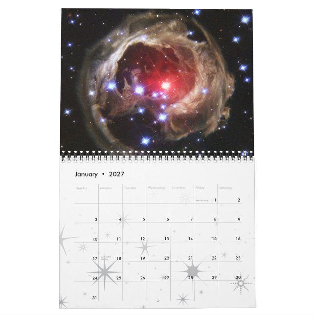 Star Cluster 2015 im Weltraum Kalender (Jan 2027)
