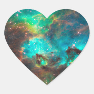 Star Cluster NGC 2074 Herz-Aufkleber
