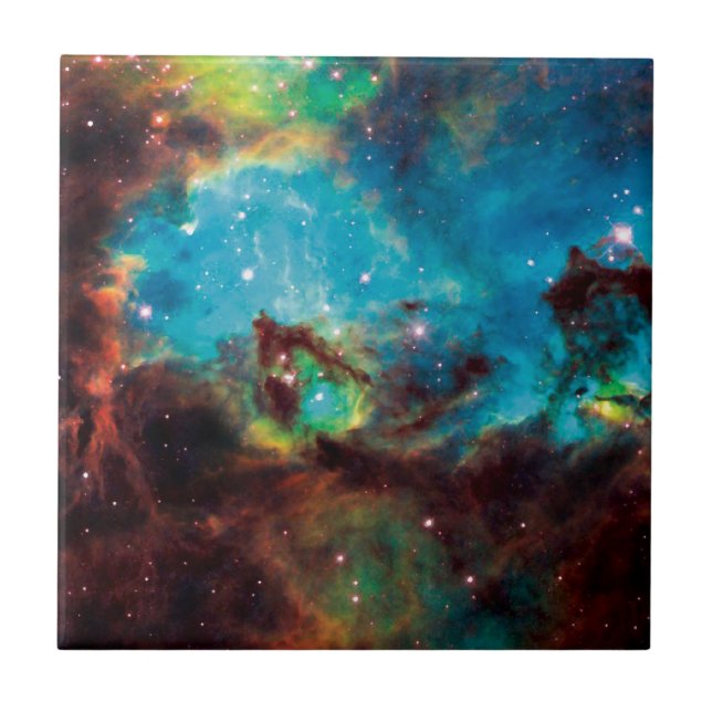 Star Cluster NGC 2074 Tarantula Nebula Space Foto Fliese (Vorderseite)