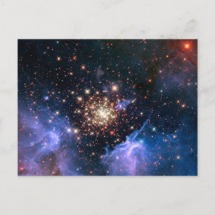 Star Cluster NGC 3603 (Hubble) Postkarte