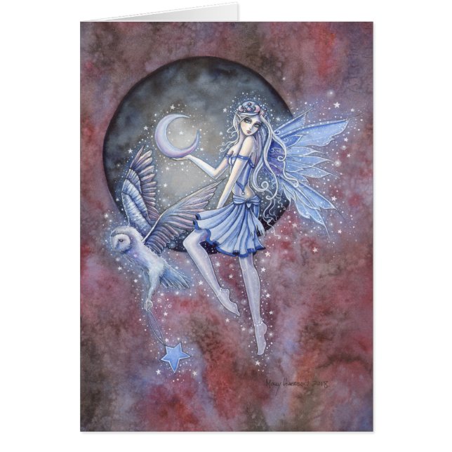 Star Collectors Fairy and Owl Fantasy Art (Vorne)