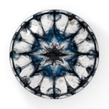 Star Compass Mandala Glas Paperweight