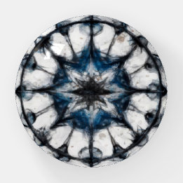 Star Compass Mandala Glas Paperweight Briefbeschwerer