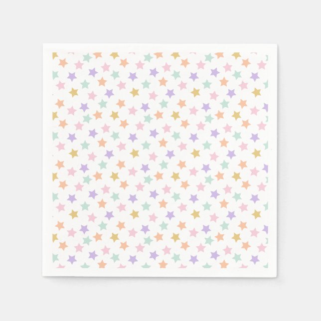 Star Confetti (Pastel) Serviette (Vorderseite)