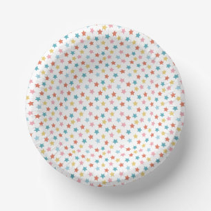 Star Confetti (Retro) Pappteller