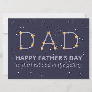 Star Constellation Happy Vatertag Card Einladung