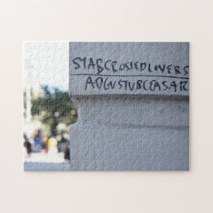 Star Crossed Lovers Shakespeare Graffiti NYC Puzzle