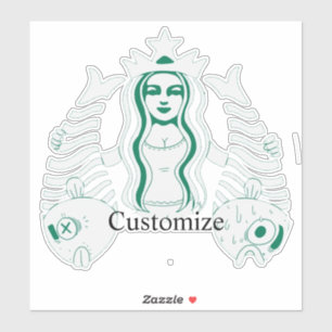 Star-Crown Queen Mermaid Thunder_Cove Aufkleber