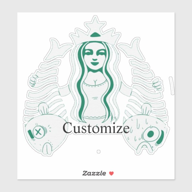 Star-Crown Queen Mermaid Thunder_Cove Aufkleber (Blatt)