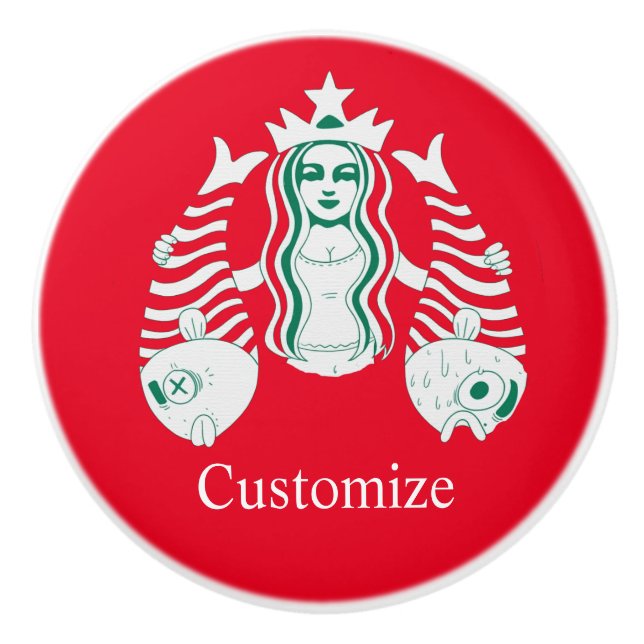 Star-Crown Queen Mermaid Thunder_Cove Keramikknauf (Vorderseite)