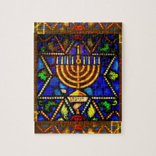 STAR DAVID AND MENORAH PUZZLE
