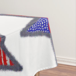 Star der amerikanischen Flagge Glitzer Tischdecke