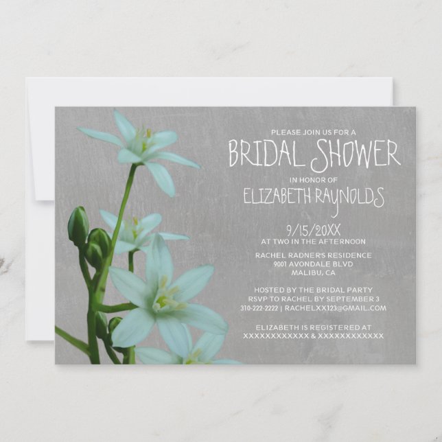Star der Bethlehem Bridal-Dusche Einladungen (Vorderseite)