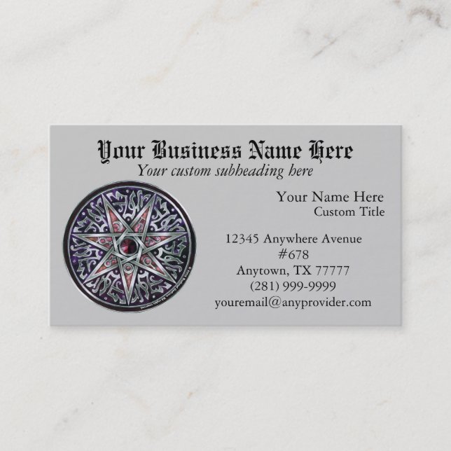Star der Fey Business Card Visitenkarte (Vorderseite)