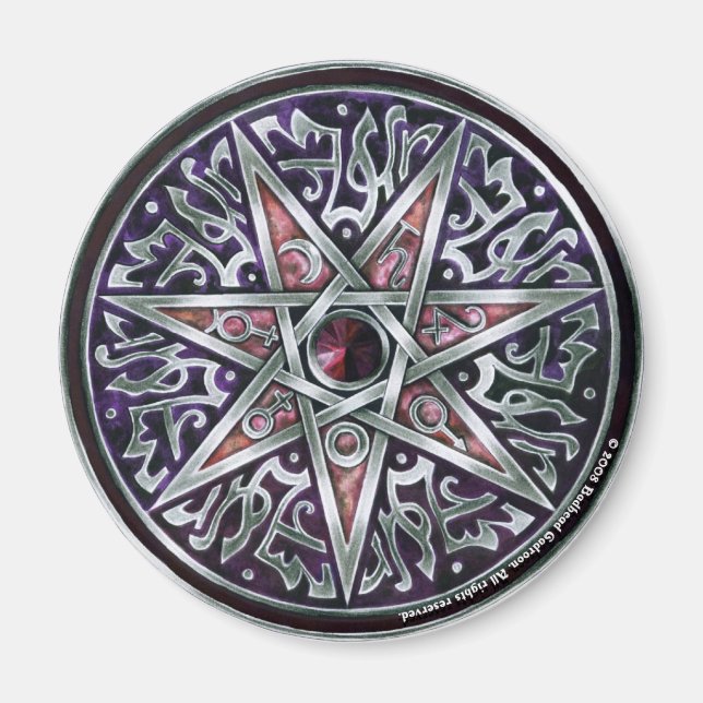 Star der Fey Round Magnet (Vorne)