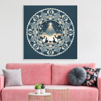 Star der Wonder Krippe Dot Mandal Leinwand Art