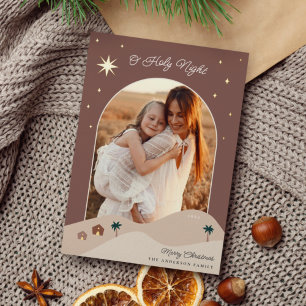 Star des Bethlehem-Fotos Folien Feiertagskarte